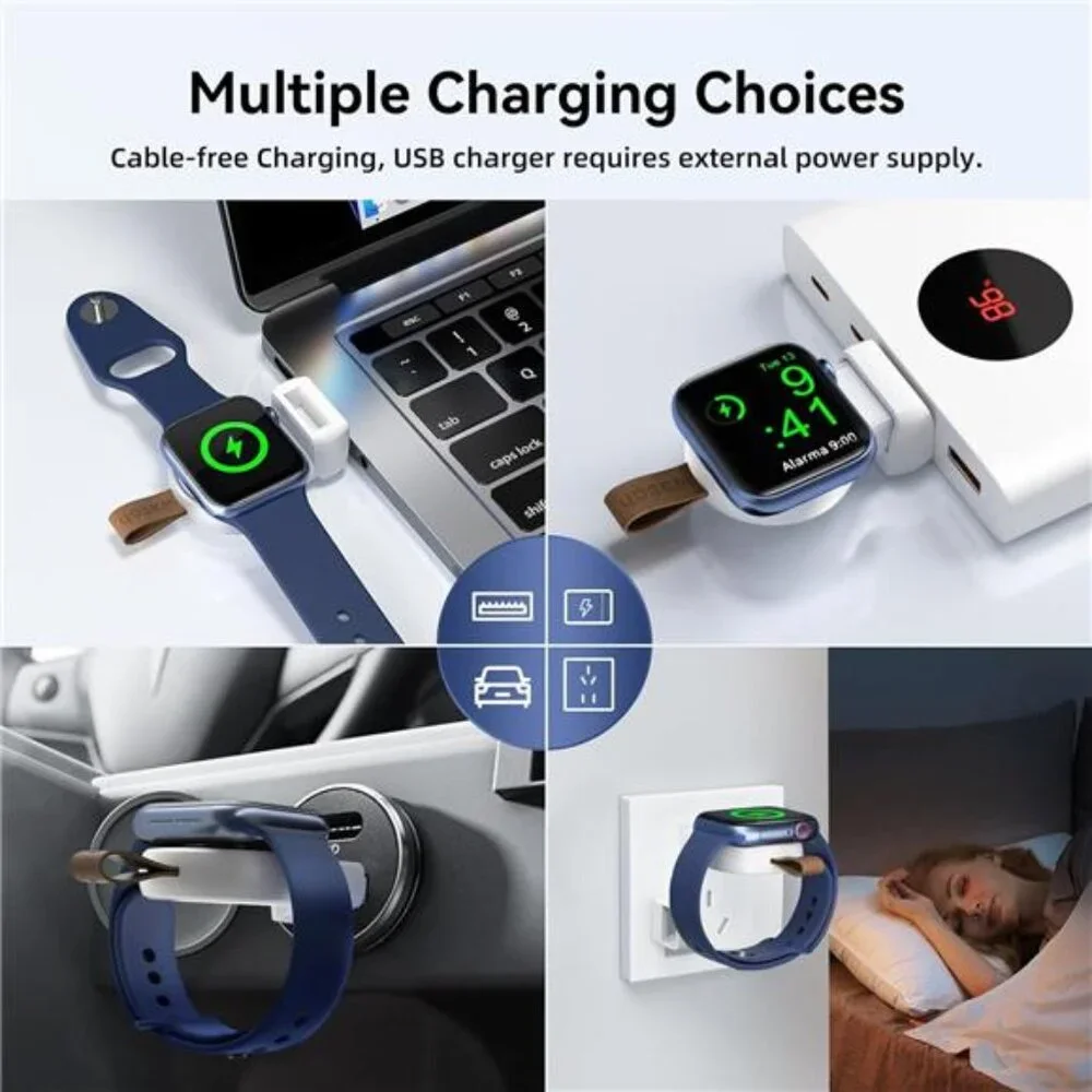 Charger for Apple Watch Portable iWatch USB Wireless Charger, Travel Cordless